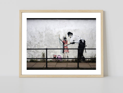 Graffiti Art - Police Pat Down - 11X14inch Premium Art Print