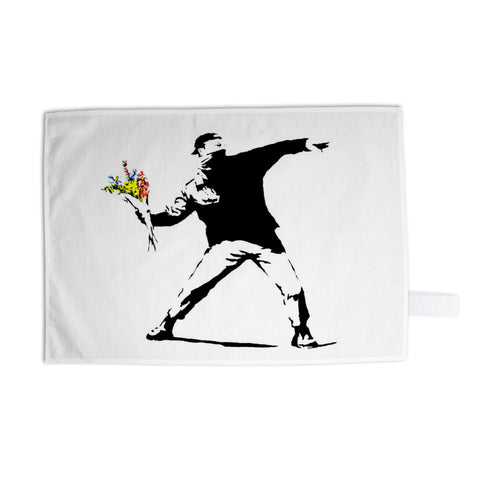 Flower Chucker Tea Towel