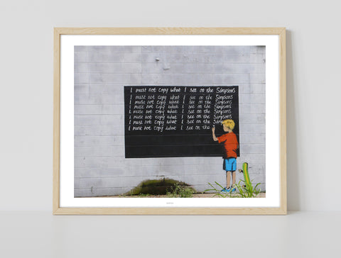 Graffiti Art - Writing Lines - 11X14inch Premium Art Print