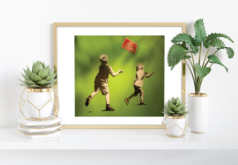 Graffiti Art - No Ball Games - 11X14inch Premium Art Print