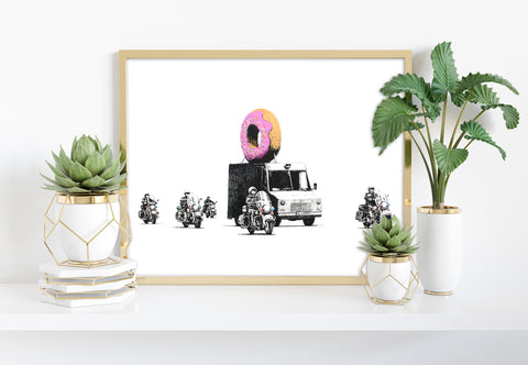 Graffiti Art - Donut Truck - 11X14inch Premium Art Print
