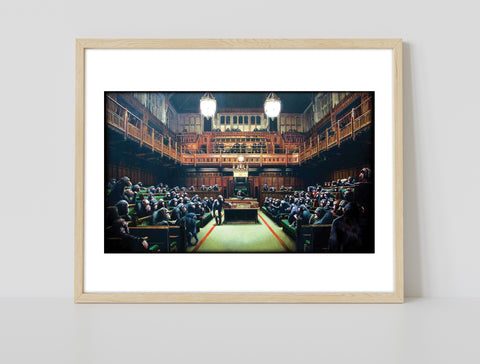 Graffiti Art - Apes In Parliment - 11X14inch Premium Art Print