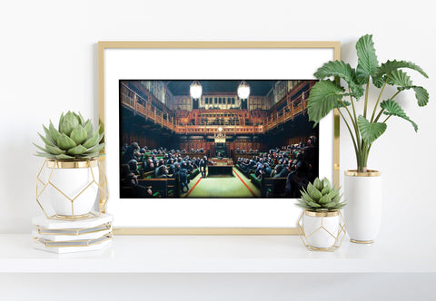 Graffiti Art - Apes In Parliment - 11X14inch Premium Art Print