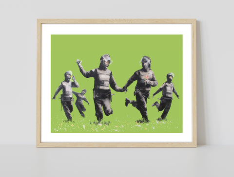Graffiti Art - Flower Skipping - 11X14inch Premium Art Print