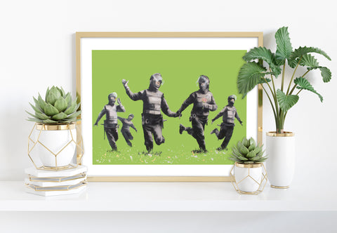 Graffiti Art - Flower Skipping - 11X14inch Premium Art Print