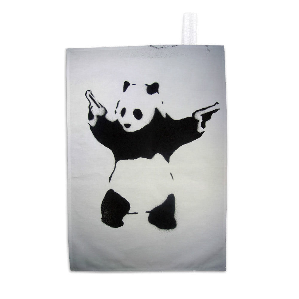 Pandamonium Tea Towel