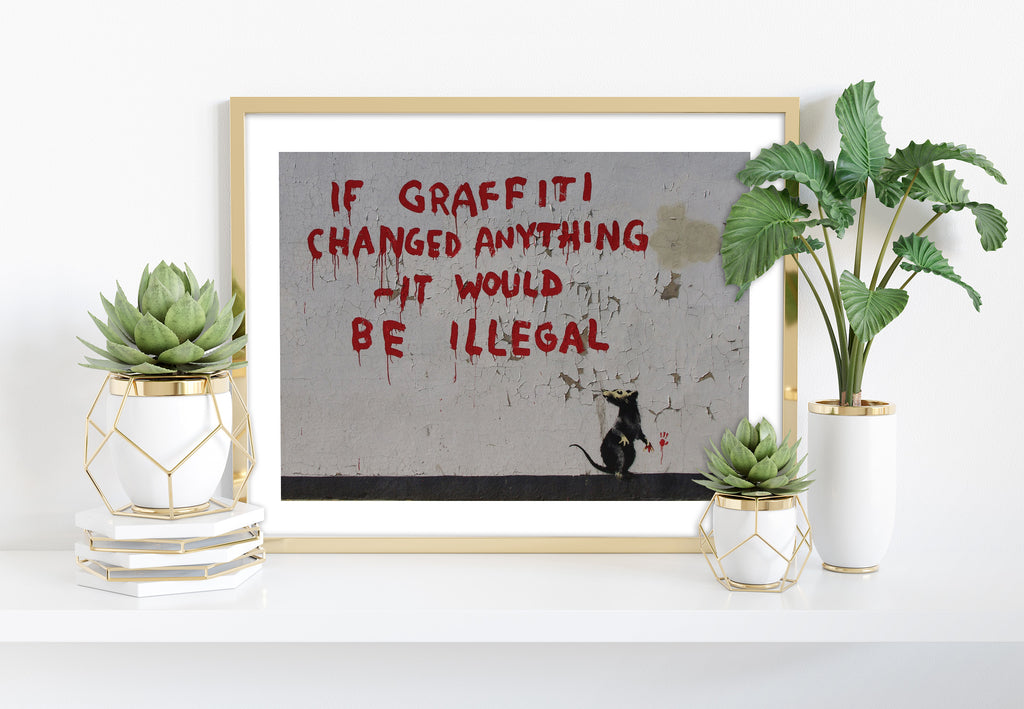 Graffiti Art - Changed Anything - 11X14inch Premium Art Print