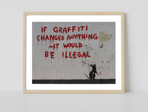 Graffiti Art - Changed Anything - 11X14inch Premium Art Print