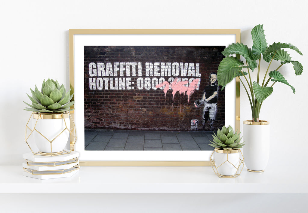 Graffiti Art - Removal - 11X14inch Premium Art Print