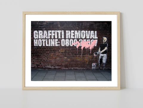 Graffiti Art - Removal - 11X14inch Premium Art Print