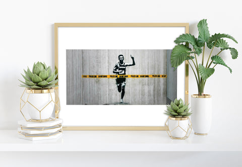 Graffiti Art - Do Not Cross - 11X14inch Premium Art Print