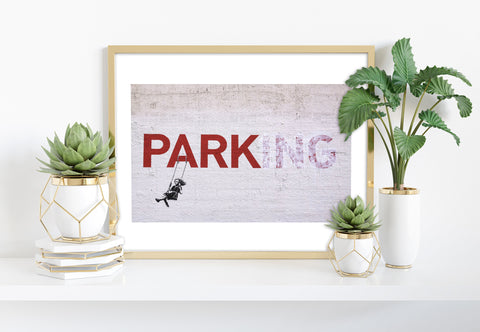 Parking Graffiti - 11X14inch Premium Art Print