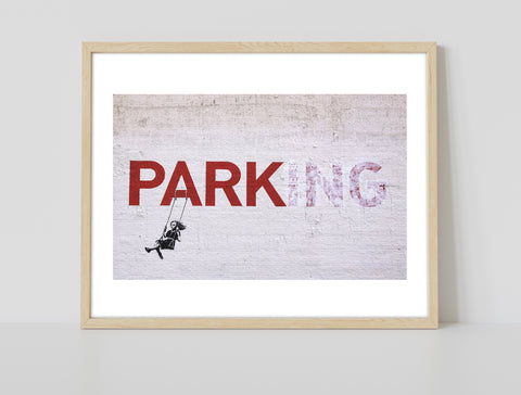 Parking Graffiti - 11X14inch Premium Art Print
