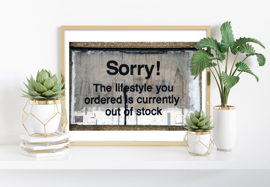 Lifestyle Out Of Stock - 11X14inch Premium Art Print