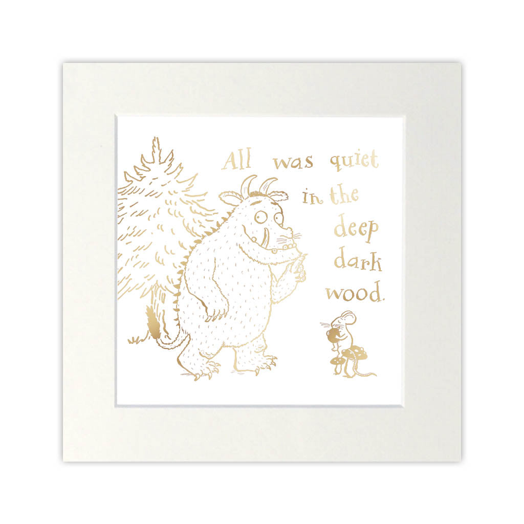 The Gruffalo Gold Foil Print