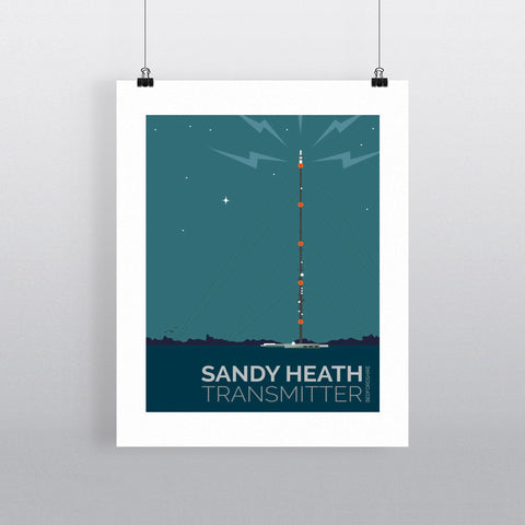 The Sandy Heath Transmitter, Bedfordshire 11x14 Print