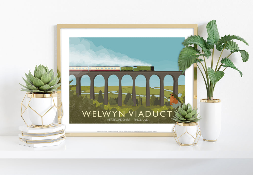 Welwyn Viaduct - Hertfordshire - 11X14inch Premium Art Print