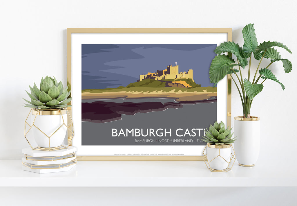 Bamburgh Castle - Northumberland - 11X14inch Premium Art Print