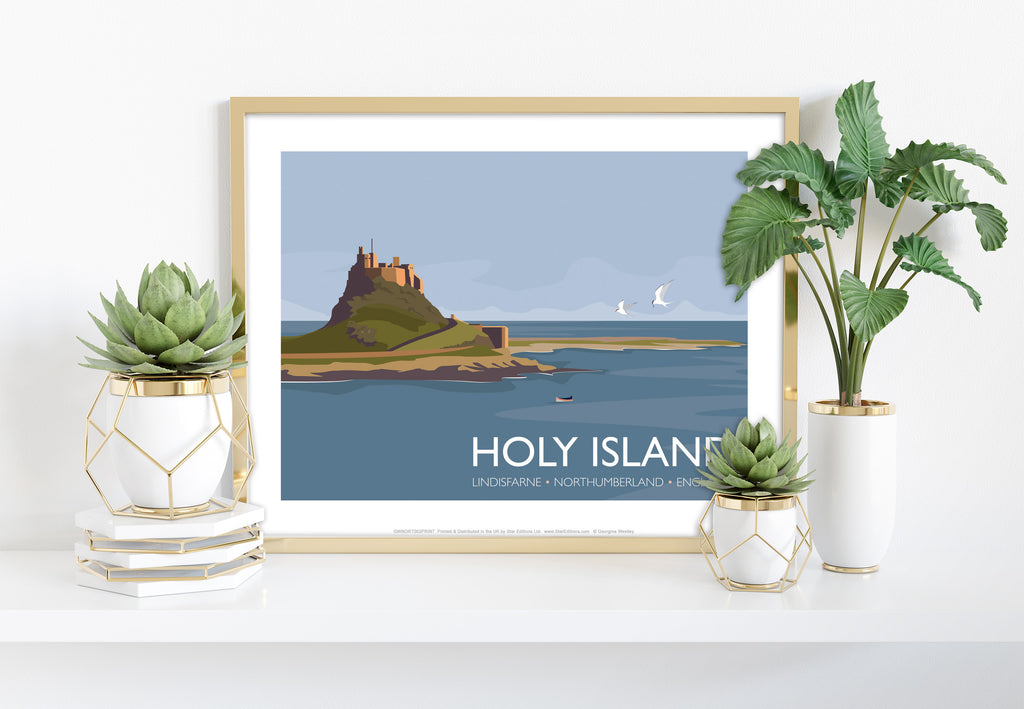 Holly Island - Northumberland - 11X14inch Premium Art Print