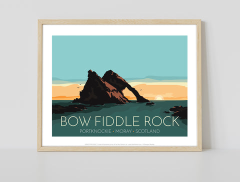 Bow Fiddle Rock - Scotland - 11X14inch Premium Art Print