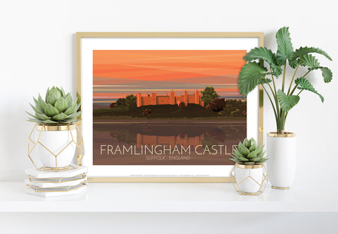 Framlingham Castle - Suffolk - 11X14inch Premium Art Print