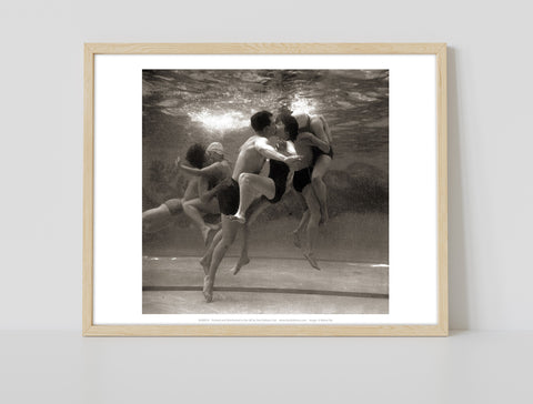 Kissining Underwater - 11X14inch Premium Art Print