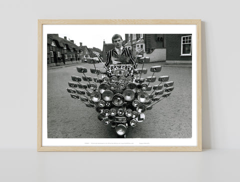 Mirrors On A Vespa - 11X14inch Premium Art Print