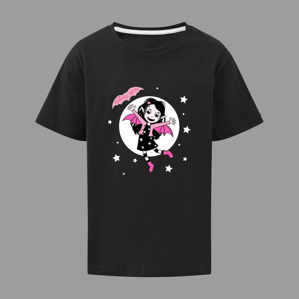 Isadora Moon - moon & stars black t-shirt