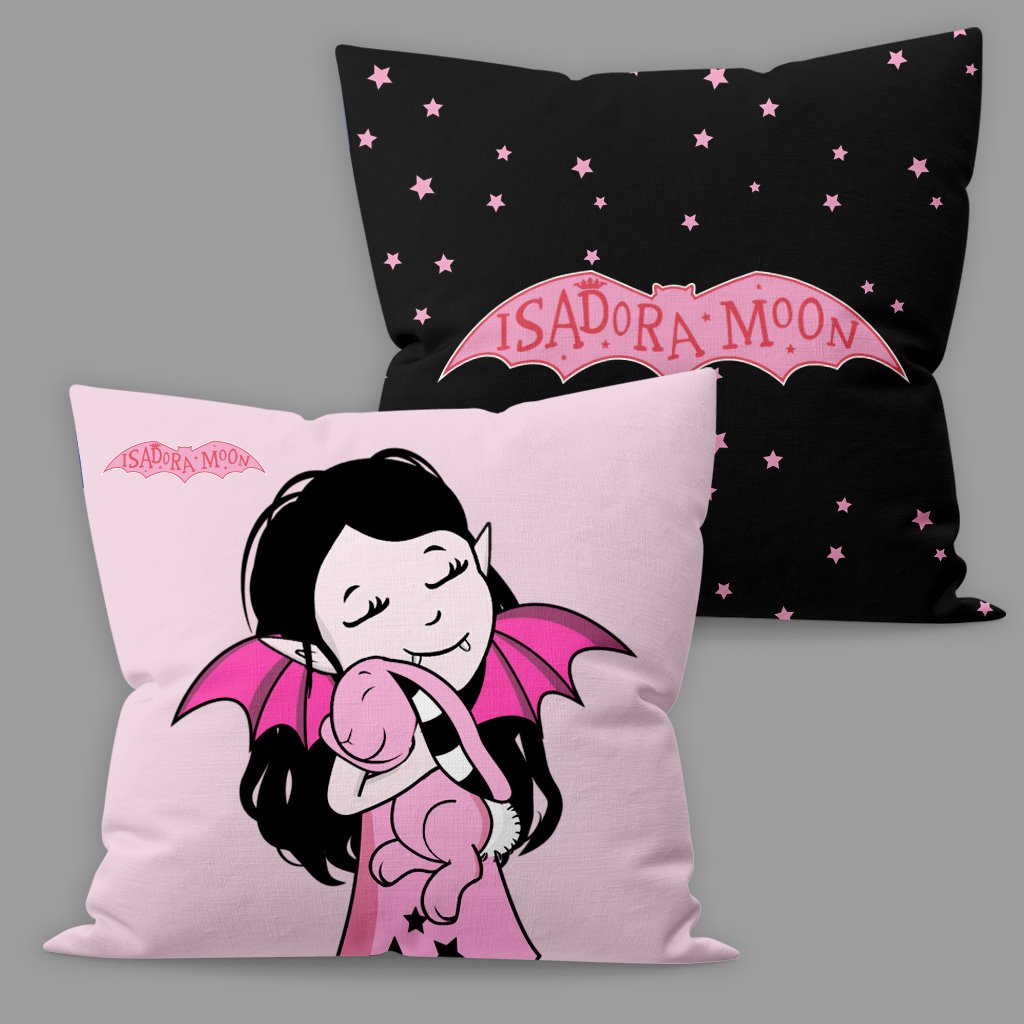 Isadora Moon and Pink Rabbit cushion