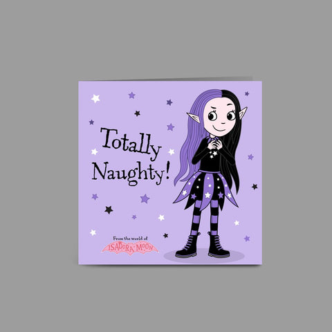 Mirabelle is Totally Naughty! Square greeting card