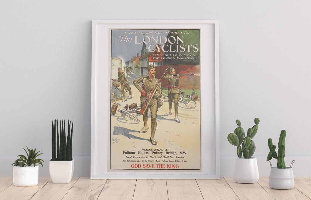 Poster- The London Cyclists - 11X14inch Premium Art Print