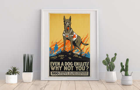 Rescue Dog - 11X14inch Premium Art Print