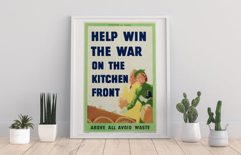Food - Help Win The War - 11X14inch Premium Art Print
