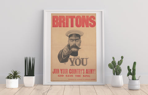 Poster - Britains Want You - 11X14inch Premium Art Print