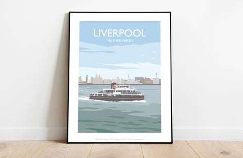 Liverpool - River Mersey - 11X14inch Premium Art Print