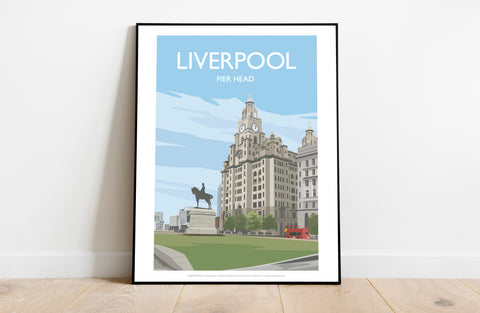 Liverpool - Pier Head - 11X14inch Premium Art Print