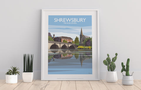 Shrewsbury - The River Severn - 11X14inch Premium Art Print