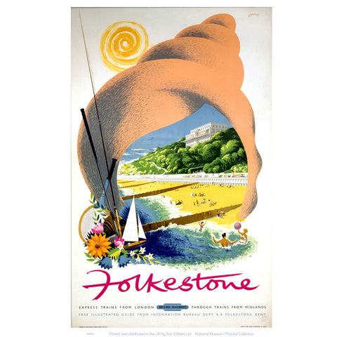 Folkestone in a Shell 24" x 32" Matte Mounted Print