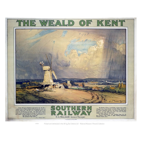 The Weald of Kent 24" x 32" Matte Mounted Print