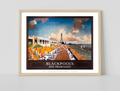 Blackpool New Promenades - 11X14inch Premium Art Print
