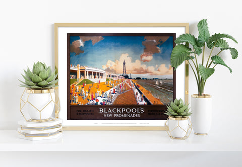 Blackpool New Promenades - 11X14inch Premium Art Print