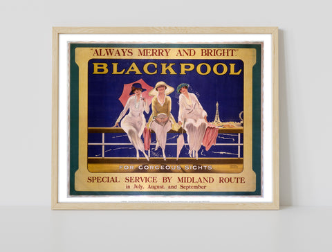 Blackpool Three Ladies - 11X14inch Premium Art Print