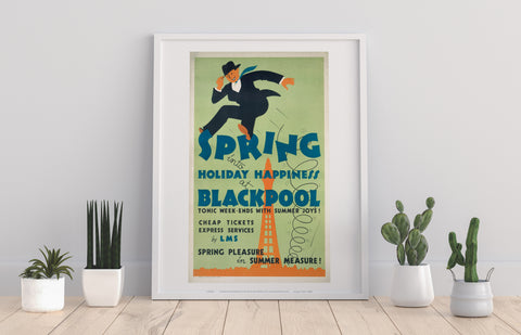 Blackpool, Holiday Happiness - 11X14inch Premium Art Print