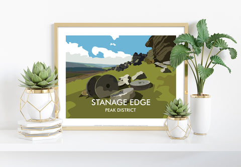 Stanage Edge - Peak District - 11X14inch Premium Art Print