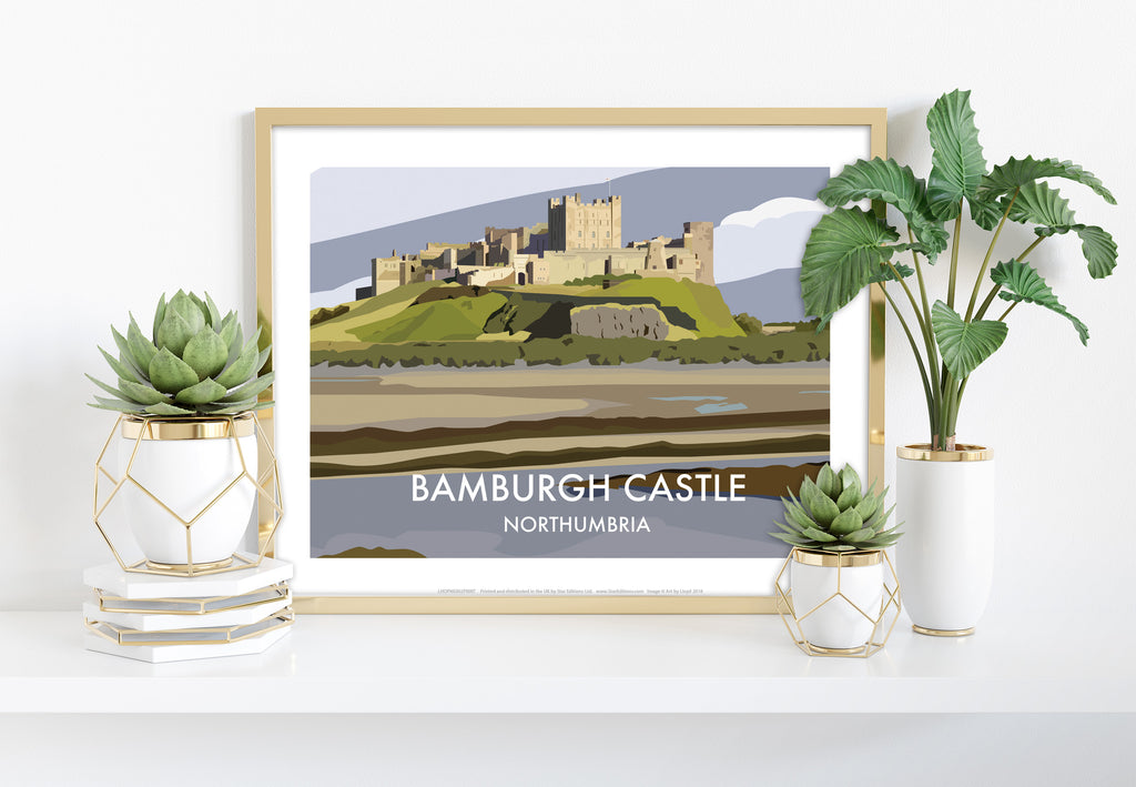 Bamburgh Castle - Northumbria - 11X14inch Premium Art Print