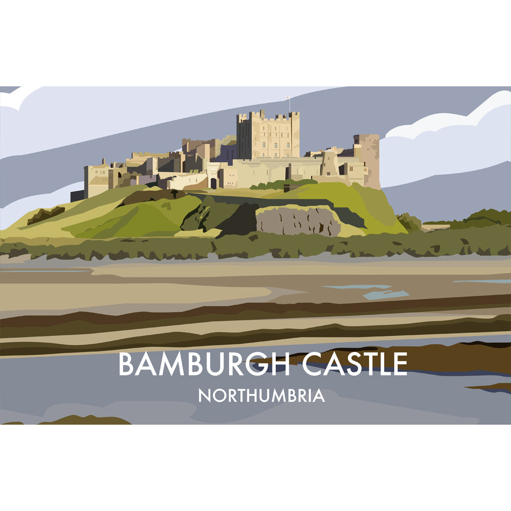 LHOPNE002: Bamburgh Castle Northumbria. T Shirt
