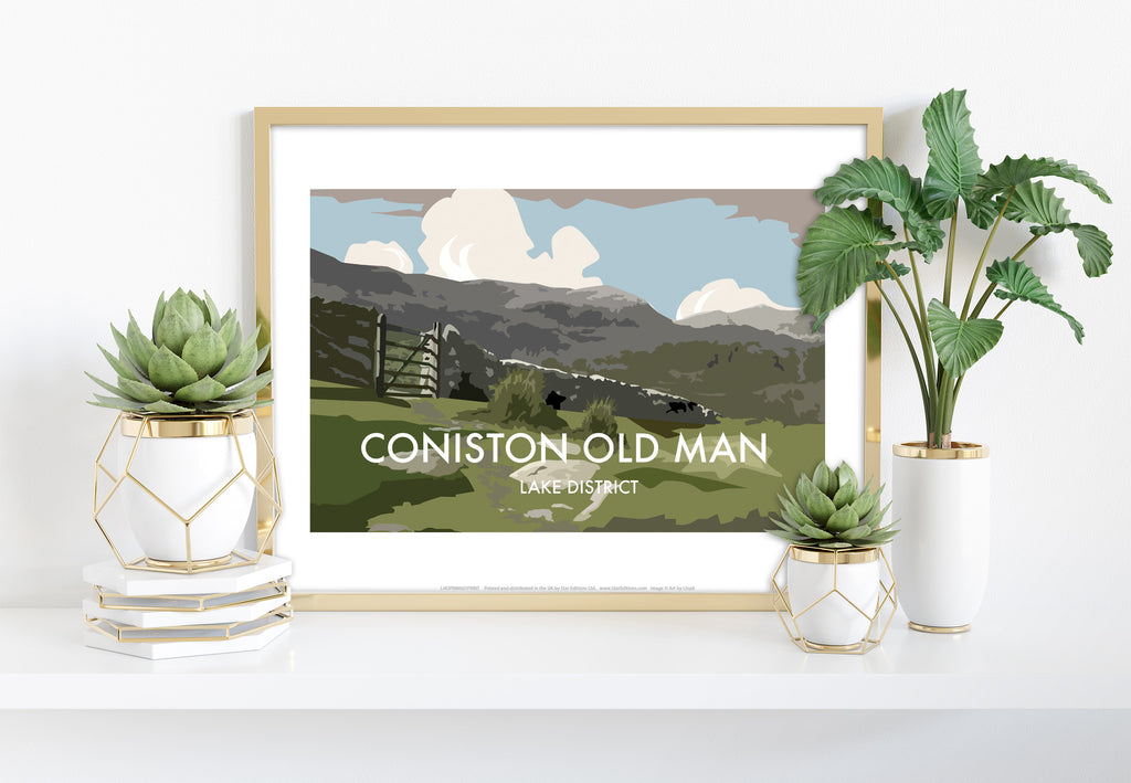 Coniston Old Man - Lake District - 11X14inch Premium Art Print