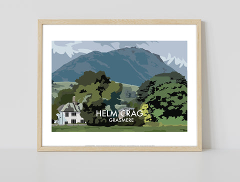 Helm Crag - Grasmere - 11X14inch Premium Art Print