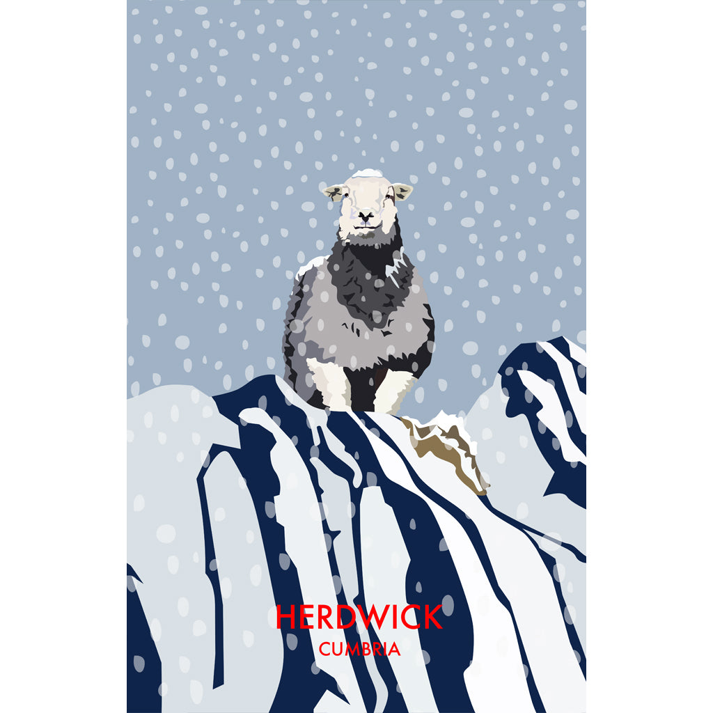 LHOPNW011: Herdwick Cumbria Snow. T Shirt
