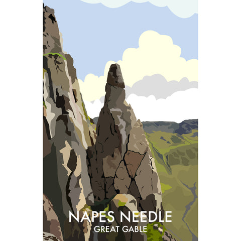 LHOPNW016: Napes Needle Great Gable. T Shirt